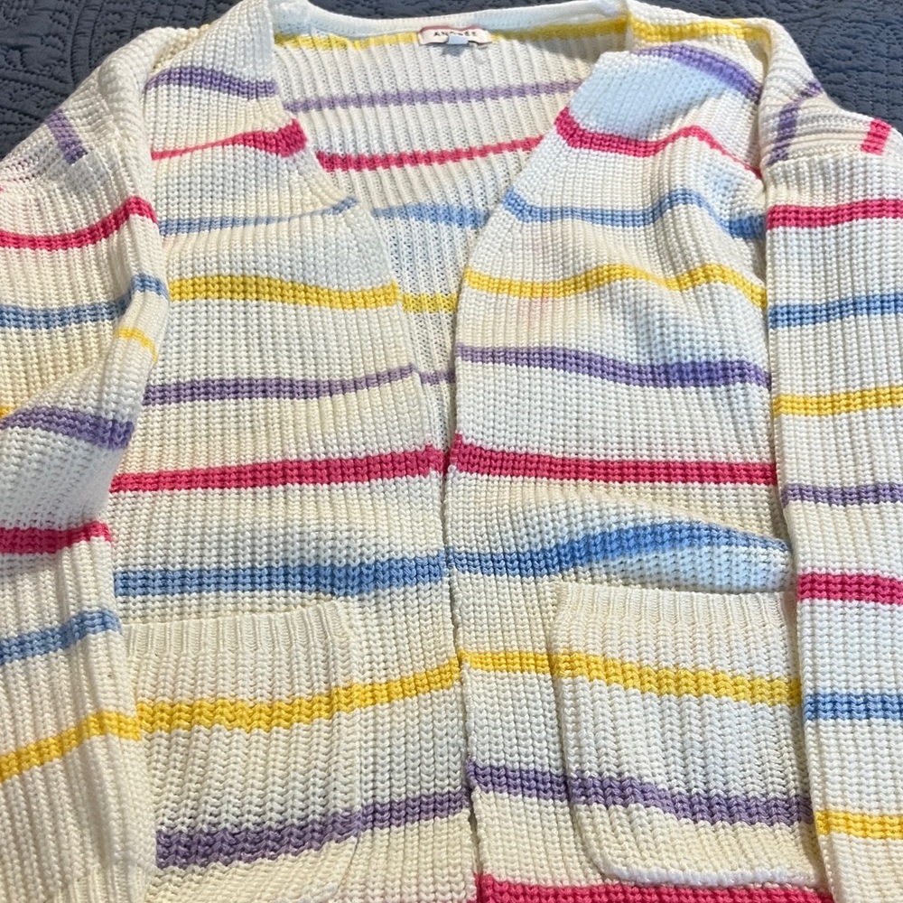 ANDREE BY UNIT Multicolor Striped Cardigan